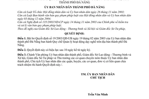 Quyết định 61/2007/QĐ-UBND bãi bỏ Quyết định 19/2003/QĐ-UB về Quy chế Quản lý hoạt động dạy nghề trên địa bàn thành phố Đà Nẵng do Ủy ban nhân dân thành phố Đà Nẵng ban hành