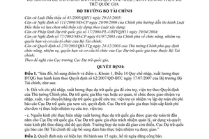 Quyết định 91/2007/QĐ-BTC quy chế nhập xuất lương thực dự trữ quốc gia sửa đổi 62/2007/QĐ-BTC