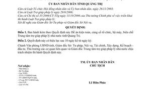 Quyết định 19/2007/QĐ-UBND Đề án kiện toàn củng cố tổ chức bộ máy biên chế Trung tâm trợ giúp pháp lý nhà nước tỉnh Quảng Trị