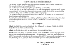 Quyết định 60/2007/QĐ-UBND Quy chế quản lý sử dụng Chỉ dẫn địa lý