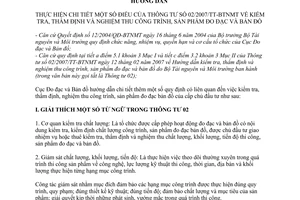 Hướng dẫn 1034/ĐĐBD-CNTĐ thực hiện Thông tư 02/2007/TT-BTNMT