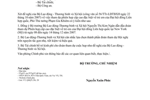 Công văn 6431/VPCP-QHQT  tham dự Phiên họp cấp cao của Liên hợp quốc trẻ em