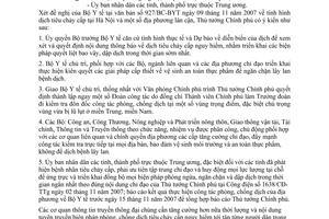 Công văn  6497/VPCP-VX  thực hiện công tác phòng, chống dịch Tiêu chảy cấp