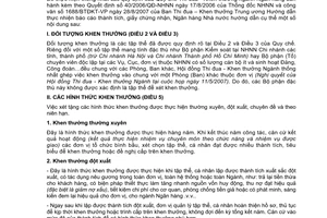 Công văn 11969/NHNN-TĐKT hướng dẫn thực hiện Quy chế Thi đua - Khen thưởng ngành Ngân hàng