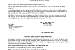 Công văn 4846/UBND-CN công bố Đơn giá dịch vụ công ích đô thị tỉnh Thanh Hóa