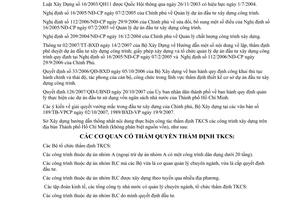 Công văn 9462/SXD-TDTKCS  lập, thẩm định thiết kế cơ sở công trình thuộc dự án đầu tư xây dựng trên địa bàn Hồ Chí Minh