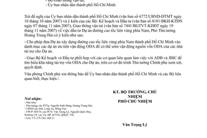 Công văn  6883/VPCP-CN đầu tư Dự án đường cao tốc liên vùng phía Nam