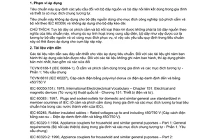 Tiêu chuẩn quốc gia TCVN 7680:2007 (IEC 60799 : 1998) về phụ kiện điện - Bộ dây nguồn và bộ dây nối liên kết do Bộ Khoa học và Công nghệ ban hành