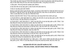 Tiêu chuẩn quốc gia TCVN 7675-0-1:2007 (IEC 60317-0-1 : 2005) về Quy định đối với các loại dây quấn cụ thể -  Phần 0-1: Yêu cầu chung - Sợi dây đồng tròn có tráng men do Bộ Khoa học và Công nghệ ban hành