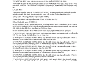 Tiêu chuẩn quốc gia TCVN 7675-4:2007 (IEC 60317-4 : 2000) về quy định đối với các loại dây quấn cụ thể -  Phần 4: Sợi dây đồng tròn tráng men Polyuretan có thể hàn được, cấp chịu nhiệt 130 do Bộ Khoa học và Công nghệ ban hành