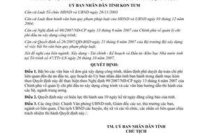 Quyết định 51/2007/QĐ-UBND bãi bỏ văn bản về đơn giá xây dựng công trình