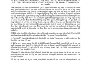 Chỉ thị 24/2007/CT-TTg tăng cường chấn chỉnh thực hiện quy định pháp luật phí, lệ phí, chính sách huy động sử dụng khoản đóng góp nhân dân