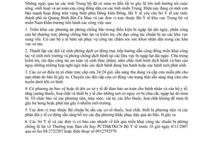 Công điện 8201/CĐ-BYT triển khai phương án phòng chống lụt bão Quảng Bình đến Cà Mau đơn vị trực thuộc Bộ Y tế