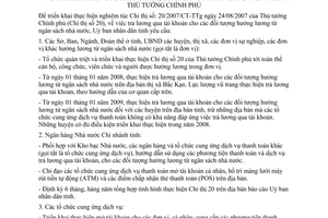 Chỉ thị 18/2007/CT-UBND trả lương qua tài khoản đối tượng hưởng lương từ ngân sách nhà nước Bắc Kạn
