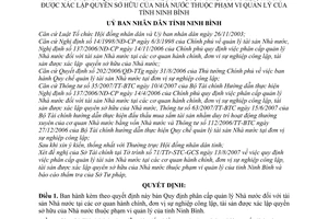 Quyết định 2584/2007/QĐ-UBND  phân cấp quản lý Nhà nước