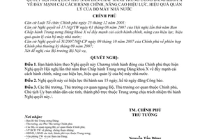 Nghị quyết 53/2007/NQ-CP Chương trình hành động của Chính phủ thực hiện Nghị quyết Hội nghị lần thứ năm Ban chấp hành Trung ương Đảng khóa X