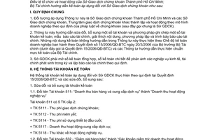 Thông tư 132/2007/TT-BTC hướng dẫn kế toán áp dụng Sở Giao dịch chứng khoán
