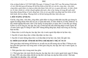 Thông tư 24/2007/TT-BLĐTBXH hướng dẫn tính thời gian hưởng chế độ bảo hiểm xã hội theo Quyết định 107/2007/QĐ-TTg