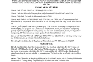 Quyết định 57/2007/QĐ-UBND phối hợp trong hoạt động thi hành án dân sự Bình Phước