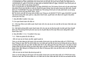 Thông tư 133/2007/TT-BTC quản lý, cấp phát, thanh toán, quyết toán vốn đầu tư nguồn trái phiếu Chính phủ sửa đổi 28/2007/TT-BTC