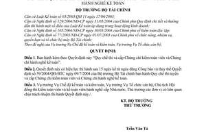 Quyết định 94/2007/QĐ-BTC Quy chế thi cấp chứng chỉ kiểm toán viên hành nghề kế toán