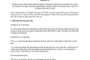 Thông tư 92/2007/TT-BNN điều kiện ấp trứng gia cầm chăn nuôi thủy cầm hướng dẫn Quyết định 1405/QĐ-TTg