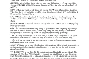 Hiến chương Hiệp hội các quốc gia Đông Nam Á 20 11 2007 15 12 2008