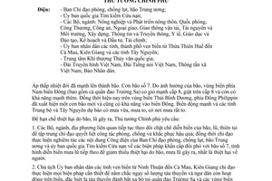 Công điện1784/CĐ-TTg khẩn cấp đối phó bão số 7 giảm thiểu thiệt hại tập trung chỉ đạo quyết liệt công tác phòng, chống khắc phục hậu quả mưa lũ