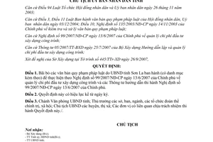 Quyết định 2756/QĐ-UBND hủy bỏ các văn bản lĩnh vực xây dựng Sơn La