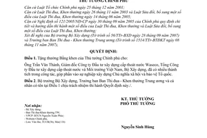 Quyết định 1605/QĐ-TTg tặng thưởng bằng khen Thủ tướng Chính phủ