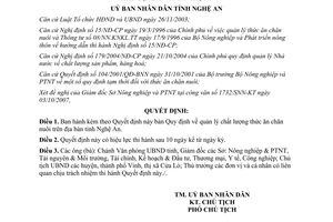 Quyết định 137/2007/QĐ-UBND về Quy định quản lý chất lượng thức ăn chăn nuôi