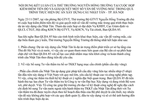 Thông báo 536/TB-BGTVT nội dung kết luận Thứ trưởng Nguyễn Hồng Trường họp kiểm điểm tiến độ giải quyết vướng mắc dự án cầu Nhật Tân – TP. Hà Nội