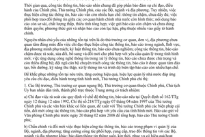 Chỉ thị 27/2007/CT-TTg chấn chỉnh thực hiện chế độ thông tin, báo cáo hoạt động cơ quan hành chính nhà nước