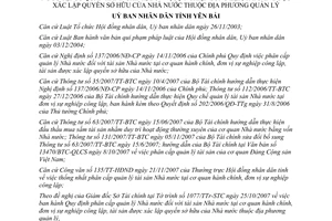 Quyết định 2233/2007/QD-UBND Quy định phân cấp quản lý Nhà nước đối với tài sản
