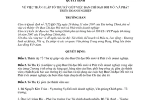 Quyết định 02/QĐ-BĐMDN thành lập tổ thư ký giúp việc Ban Chỉ đạo đổi mới phát triển doanh nghiệp