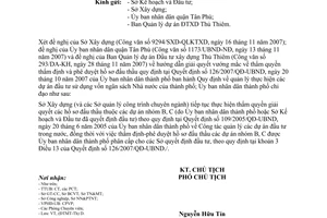 Công văn 8626/UBND-ĐTMT thẩm quyền phê duyệt hồ sơ đấu thầu dự án ở TP.HCM