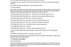 Tiêu chuẩn Việt Nam TCVN 1454:2007 về chè đen - định nghĩa và các yêu cầu cơ bản