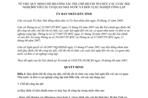 Quyết định 48/2007/QĐ-UBND chế độ công tác phí, chế độ chi tổ chức hội nghị