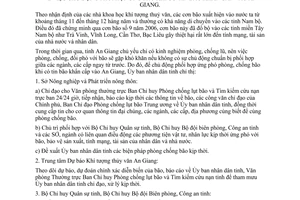 Chỉ thị 23/2007/CT-UBND chủ động phối hợp ứng phó tin bão khẩn cấp vào An Giang