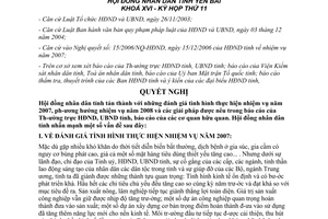 Nghị quyết 09/2007/NQ-HĐND nhiệm vụ kinh tế xã hội Yên Bái năm 2008