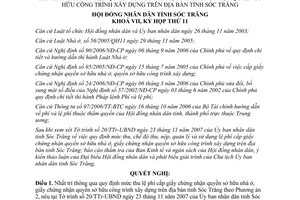 Nghị quyết 19/2007/NQ-HĐND mức thu, chế độ thu, nộp, quản lý và sử dụng