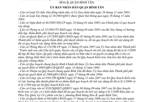 Quyết định 7516/QĐ-UBND phê duyệt Đồ án quy hoạch chi tiết xây dựng đô thị tỷ lệ 1/2000 Khu dân cư phía tây Quốc lộ 1A (phần còn lại) thuộc p