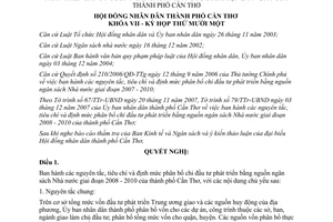 Nghị quyết 14/2007/NQ-HĐND nguyên tắc tiêu chí định mức phân bổ chi đầu tư