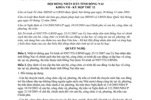 Nghị quyết 100/2007/NQ-HĐND chính sách thu hút cán bộ công chức trình độ đại học