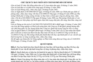 Quyết định 5454/QĐ-UBND Quy chế hoạt động Ban Chỉ huy cấp thành phố cấp bách bảo vệ rừng phòng cháy, chữa cháy rừng