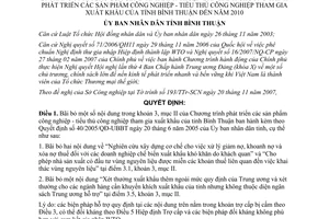 Quyết định 80/2007/QĐ-UBND hủy bỏ một số nội dung Quyết định 40/2005/QÐ-UBBT Bình Thuận