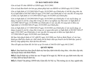 Quyết định 64/2007/QĐ-UBND trình độ công chức viên chức cấp huyện tỉnh Bình Phước