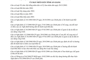 Quyết định 77/2007/QĐ-UBND đấu thầu chọn nhà đầu tư thực hiện dự án có sử dụng đất An Giang