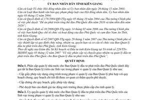 Quyết định 41/2007/QĐ-UBND  phân cấp, ủy quyền cho Ban Quản lý đầu tư phát triển