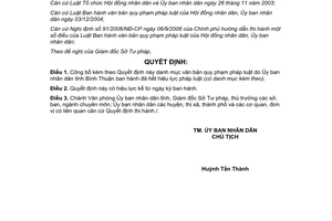 Quyết định 83/2007/QĐ-UBND công bố văn bản pháp luật hết hiệu lực Bình Thuận